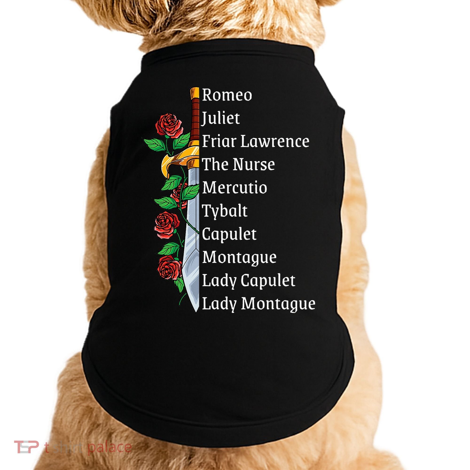 Romeo And Juliet William Shakespeare Gift Doggie Tank