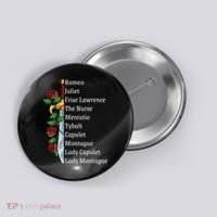 Romeo And Juliet William Shakespeare Gift Button thumb 0