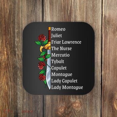 Romeo And Juliet William Shakespeare Gift Coaster