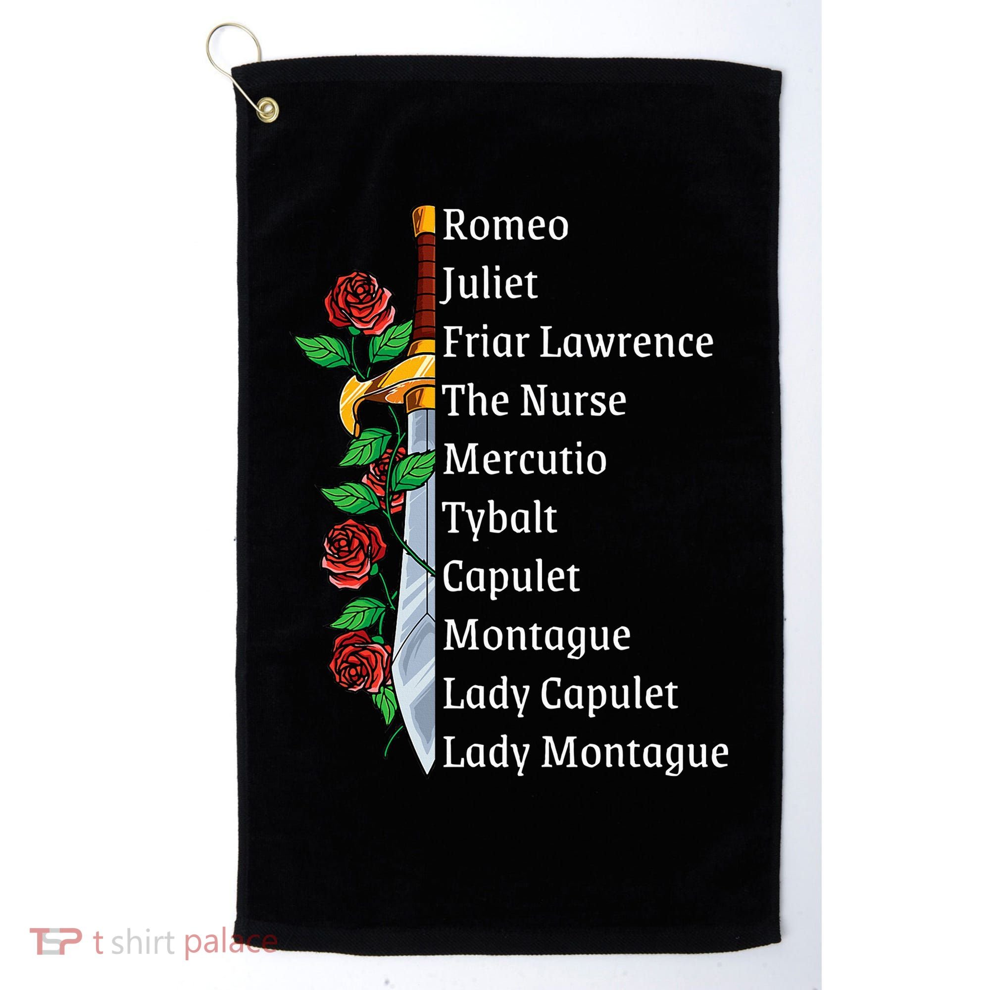 Romeo And Juliet William Shakespeare Gift Golf Towel