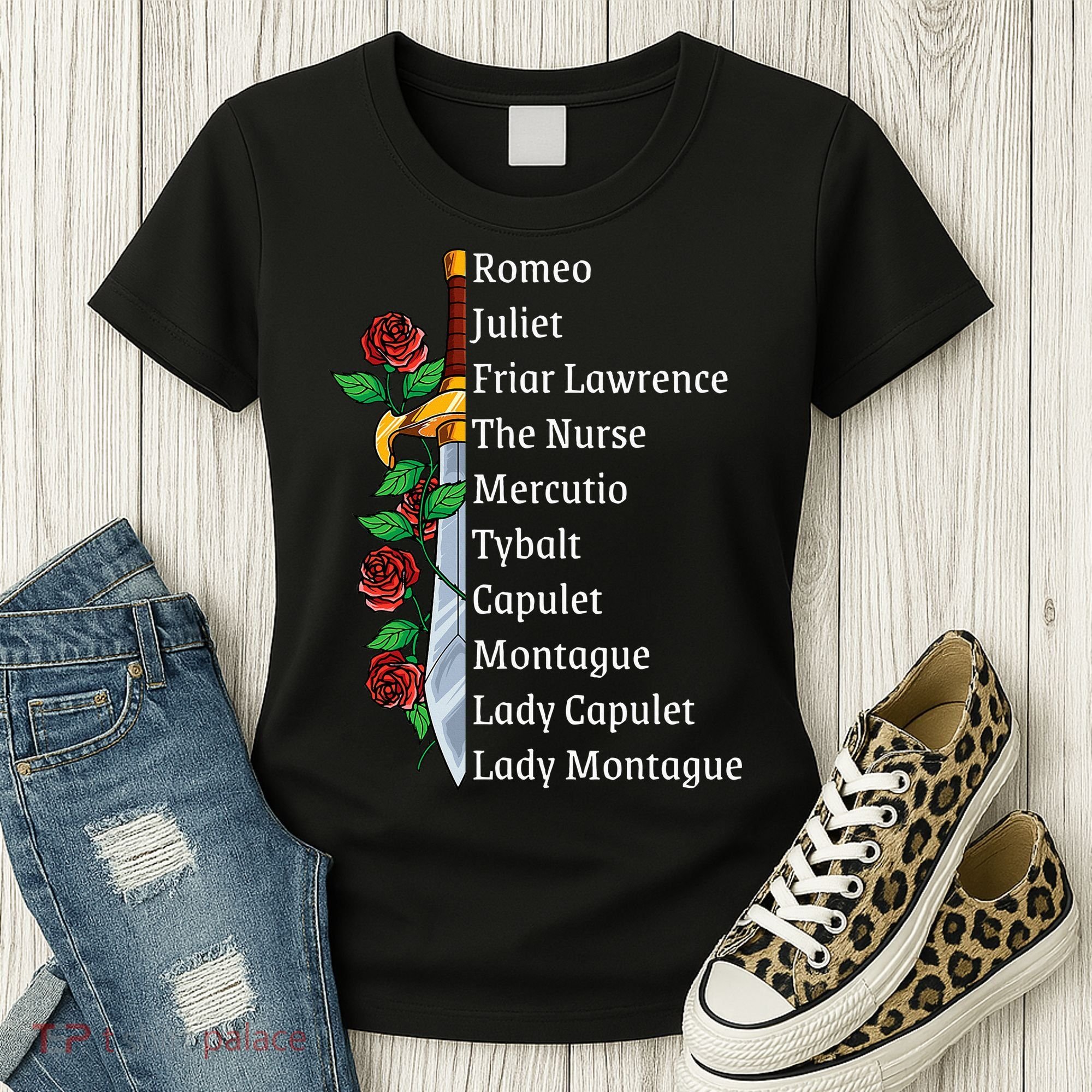 Romeo And Juliet William Shakespeare Gift Women's T-Shirt
