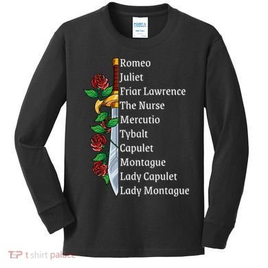 Romeo And Juliet William Shakespeare Gift Kids Long Sleeve Shirt