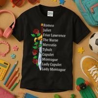 Romeo And Juliet William Shakespeare Gift Kids T-Shirt thumb 3