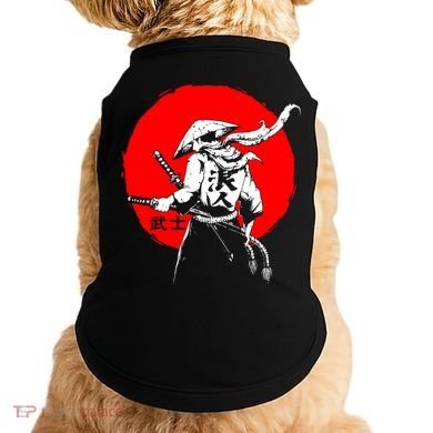 Retro Ancient Japan Samurai Warrior Tokyo Samurai Katana Doggie Tank