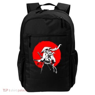 Retro Ancient Japan Samurai Warrior Tokyo Samurai Katana Backpack