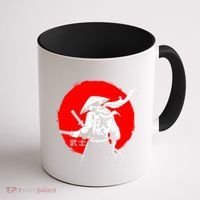 Retro Ancient Japan Samurai Warrior Tokyo Samurai Katana Coffee Mug thumb 1