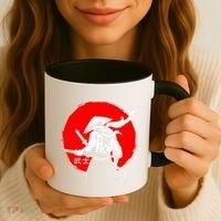 Retro Ancient Japan Samurai Warrior Tokyo Samurai Katana Coffee Mug thumb 3
