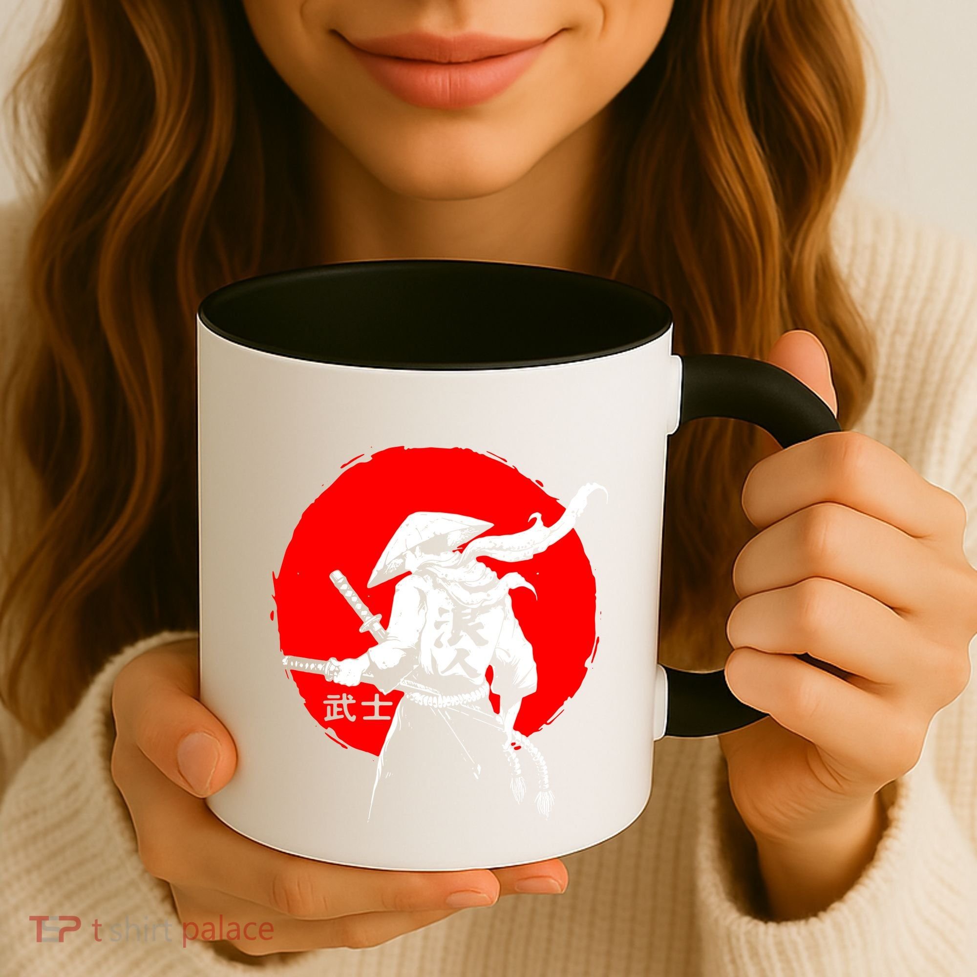 Retro Ancient Japan Samurai Warrior Tokyo Samurai Katana Coffee Mug