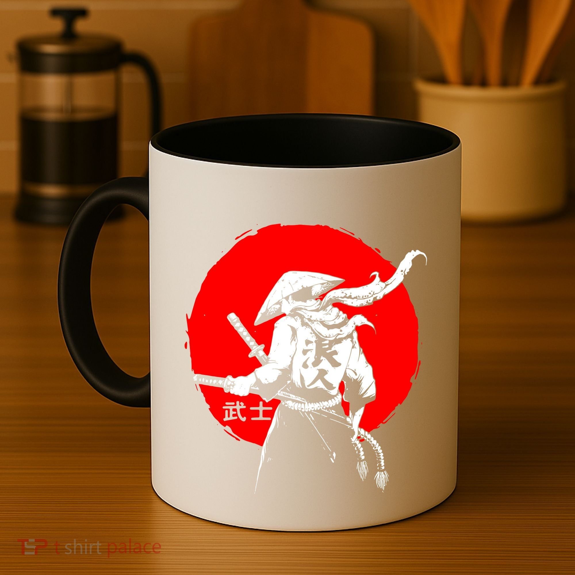 Retro Ancient Japan Samurai Warrior Tokyo Samurai Katana Coffee Mug