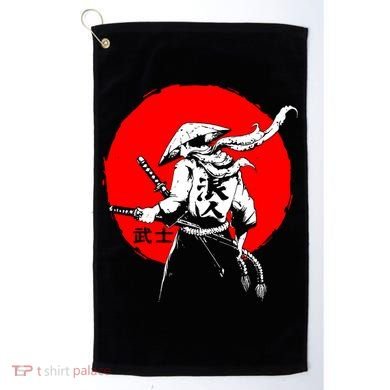 Retro Ancient Japan Samurai Warrior Tokyo Samurai Katana Golf Towel
