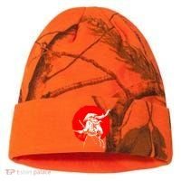 Retro Ancient Japan Samurai Warrior Tokyo Samurai Katana Kati Licensed 12" Camo Cuffed Beanie thumb 0