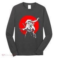 Retro Ancient Japan Samurai Warrior Tokyo Samurai Katana Long Sleeve Shirt thumb 0