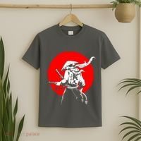 Retro Ancient Japan Samurai Warrior Tokyo Samurai Katana T-Shirt thumb 2