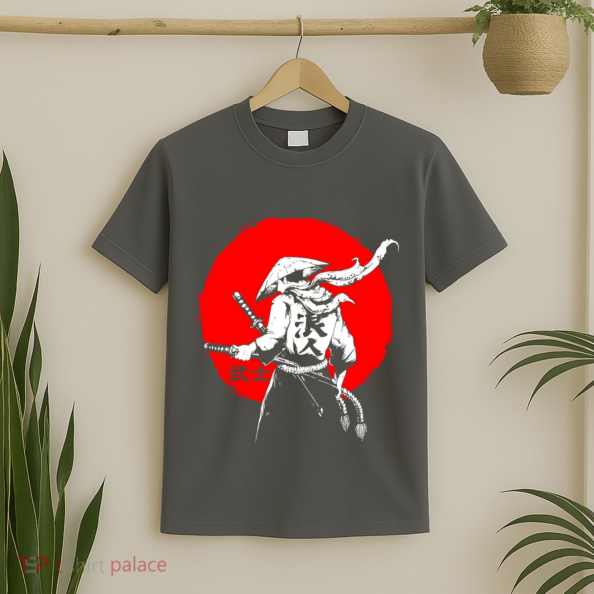 Retro Ancient Japan Samurai Warrior Tokyo Samurai Katana T-Shirt