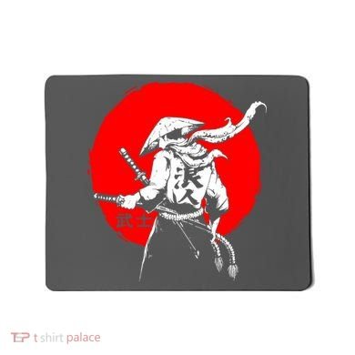 Retro Ancient Japan Samurai Warrior Tokyo Samurai Katana Mousepad