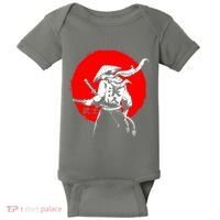 Retro Ancient Japan Samurai Warrior Tokyo Samurai Katana Baby Bodysuit thumb 0