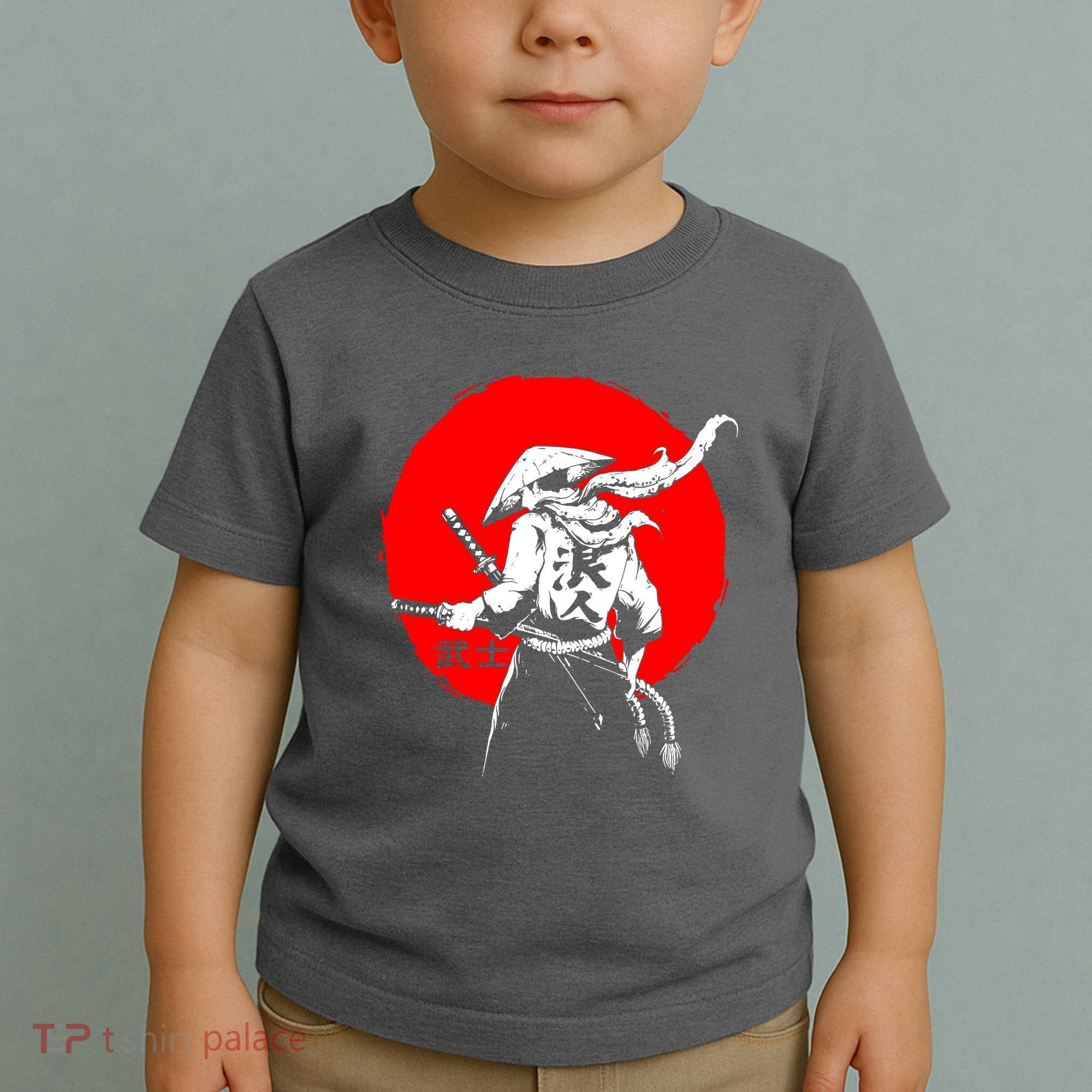Retro Ancient Japan Samurai Warrior Tokyo Samurai Katana Toddler T-Shirt