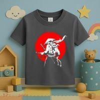 Retro Ancient Japan Samurai Warrior Tokyo Samurai Katana Toddler T-Shirt thumb 3