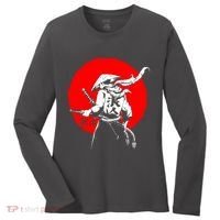 Retro Ancient Japan Samurai Warrior Tokyo Samurai Katana Women's Long Sleeve Shirt thumb 0