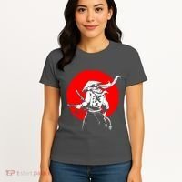 Retro Ancient Japan Samurai Warrior Tokyo Samurai Katana Women's T-Shirt thumb 4