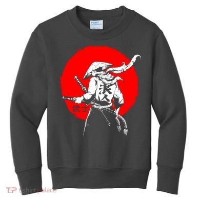 Retro Ancient Japan Samurai Warrior Tokyo Samurai Katana Kids Sweatshirt