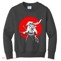 Retro Ancient Japan Samurai Warrior Tokyo Samurai Katana Kids Sweatshirt thumb 0