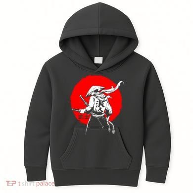 Retro Ancient Japan Samurai Warrior Tokyo Samurai Katana Kids Hoodie