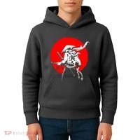 Retro Ancient Japan Samurai Warrior Tokyo Samurai Katana Kids Hoodie thumb 4