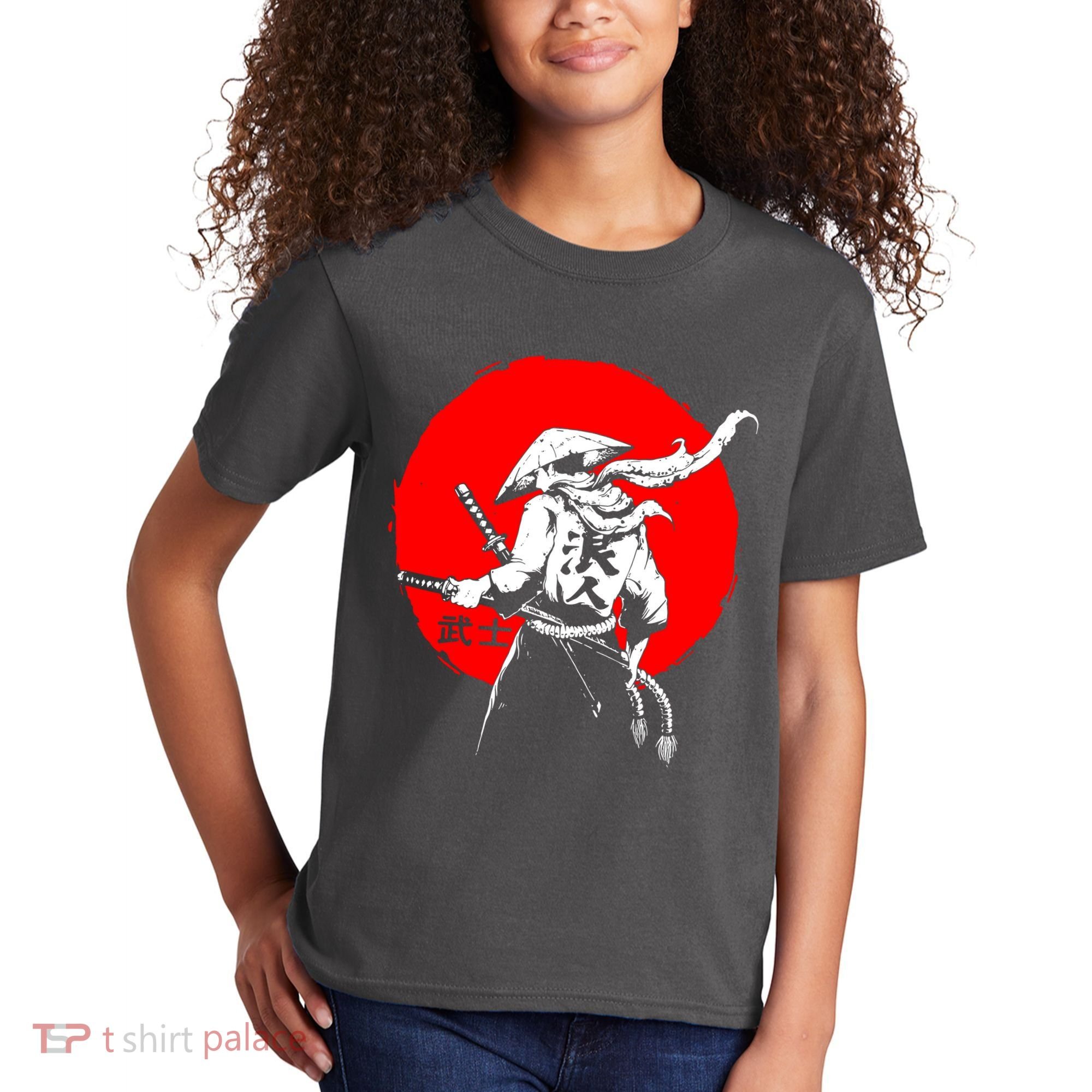Retro Ancient Japan Samurai Warrior Tokyo Samurai Katana Kids T-Shirt