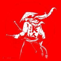 Retro Ancient Japan Samurai Warrior Tokyo Samurai Katana Santa Hat thumb 1