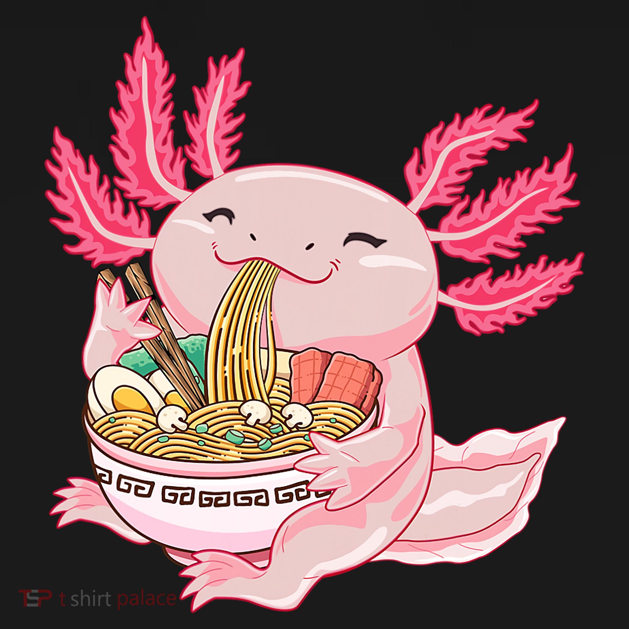 Ramen Axolotl Kawaii Anime Japanese Noddles Anime Girls Gift T-Shirt