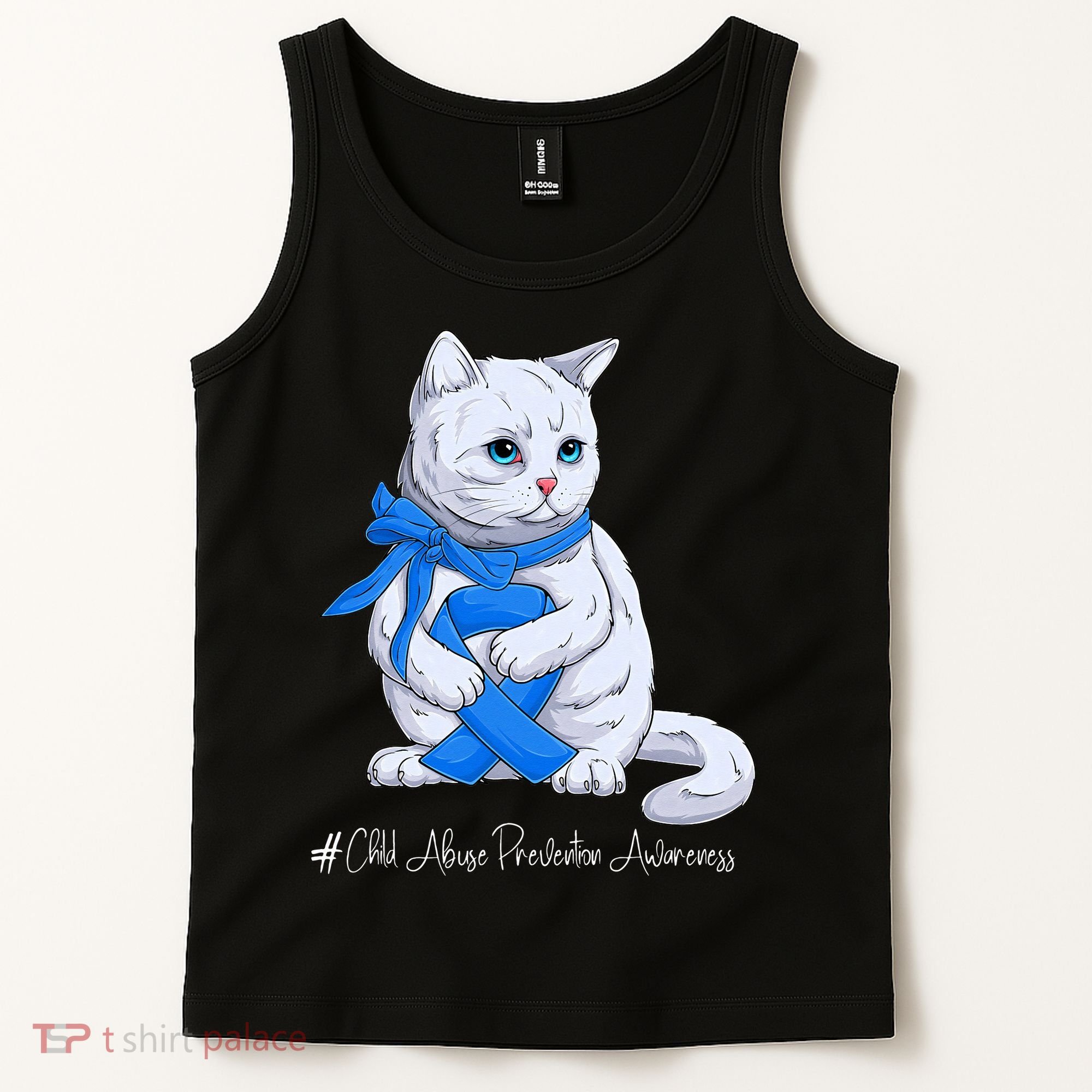Rainbow All KidsMatter Pinwheel Child Abuse Awareness Tank Top