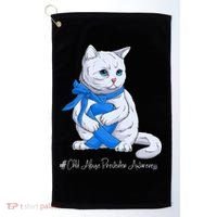 Rainbow All KidsMatter Pinwheel Child Abuse Awareness Golf Towel thumb 0
