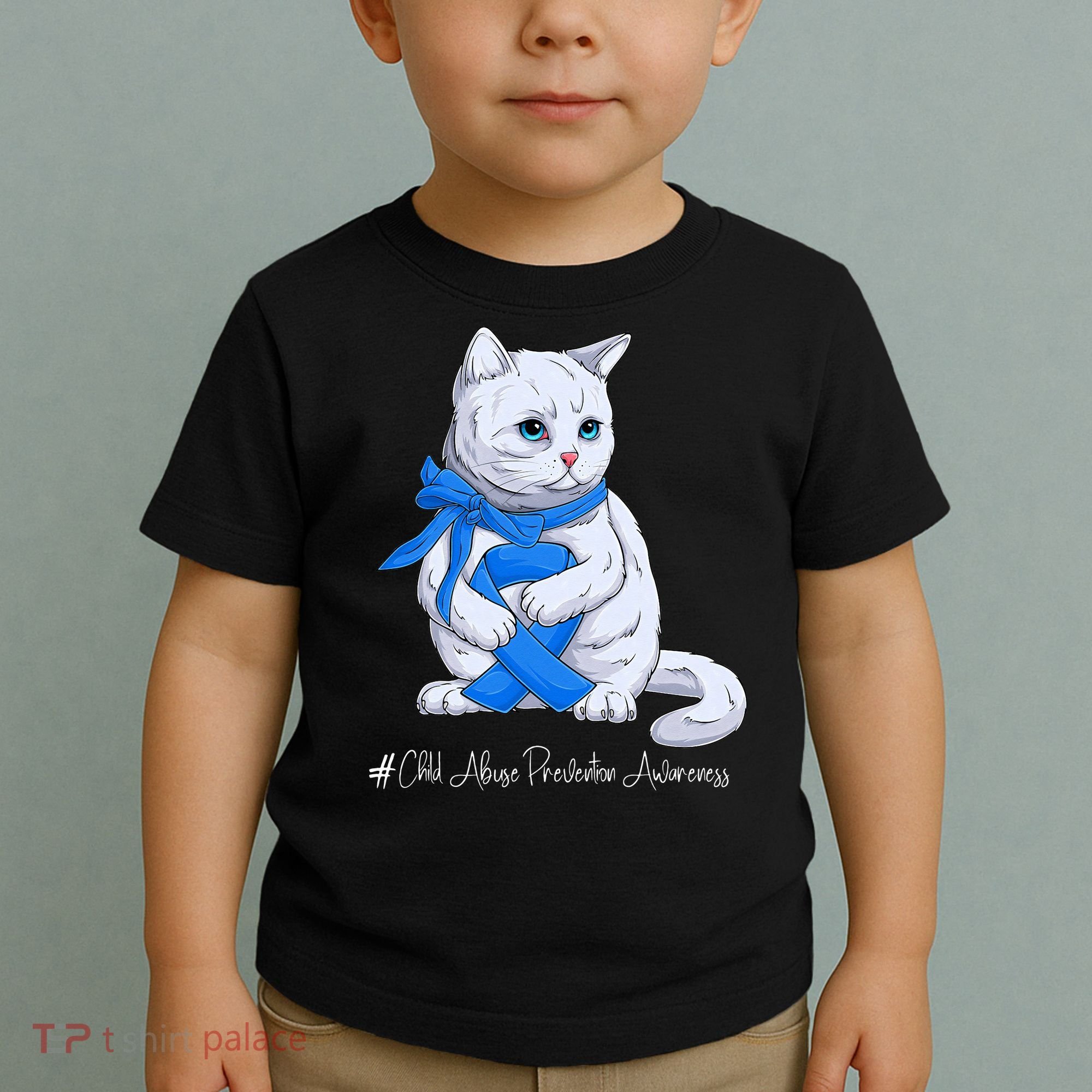 Rainbow All KidsMatter Pinwheel Child Abuse Awareness Toddler T-Shirt