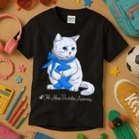 Rainbow All KidsMatter Pinwheel Child Abuse Awareness Kids T-Shirt thumb 3