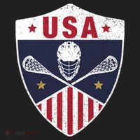 Retro American Lacrosse I Proud USA Lax Player Gift Beanie thumb 2