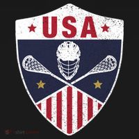 Retro American Lacrosse I Proud USA Lax Player Gift Tank Top thumb 6