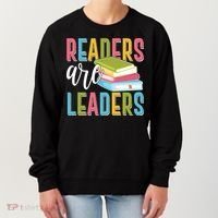 Readers Are Leaders Book Lover Women's Sweatshirt thumb 0