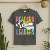 Readers Are Leaders Book Lover T-Shirt thumb 2