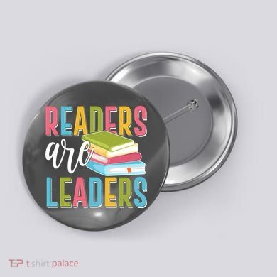 Readers Are Leaders Book Lover Button