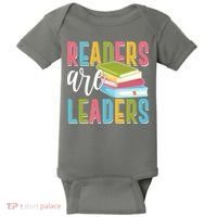 Readers Are Leaders Book Lover Baby Bodysuit thumb 0