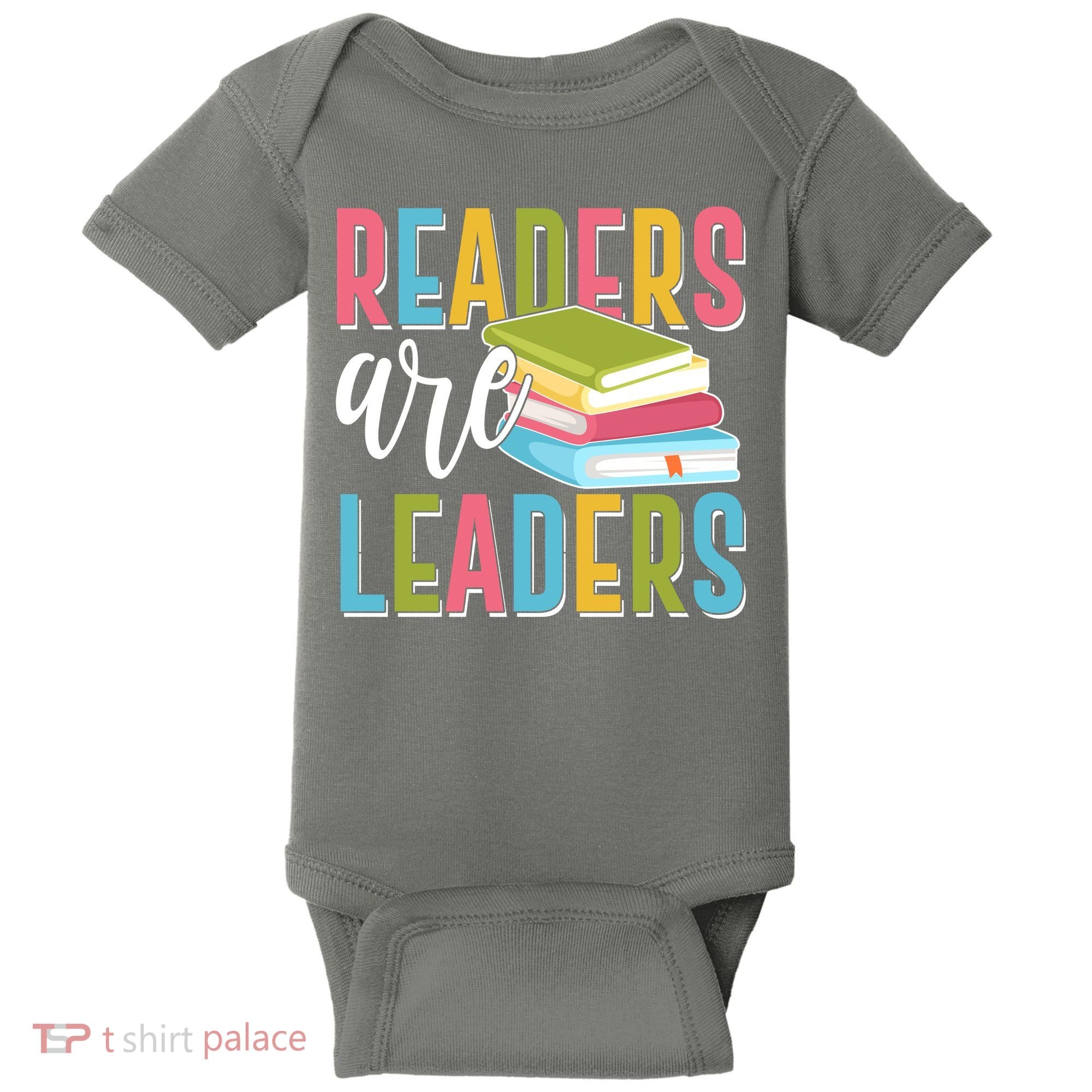Readers Are Leaders Book Lover Baby Bodysuit