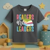 Readers Are Leaders Book Lover Toddler T-Shirt thumb 3