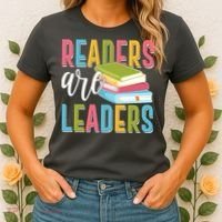 Readers Are Leaders Book Lover Women's T-Shirt thumb 2
