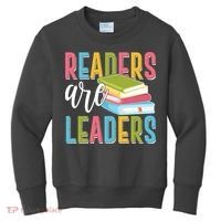 Readers Are Leaders Book Lover Kids Sweatshirt thumb 0