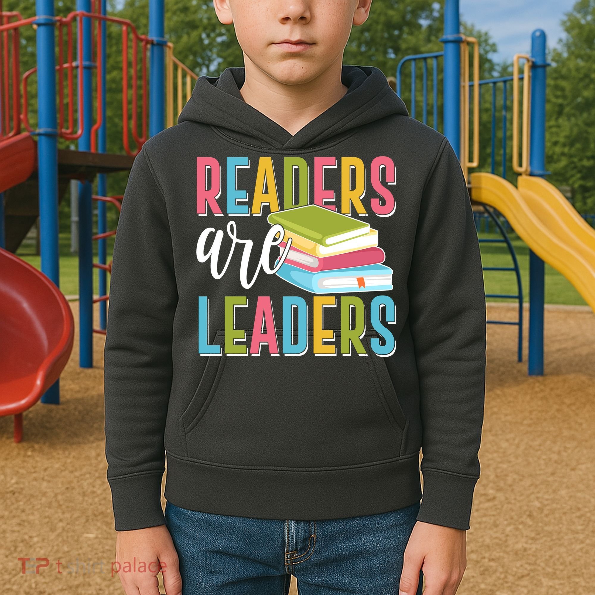 Readers Are Leaders Book Lover Kids Hoodie