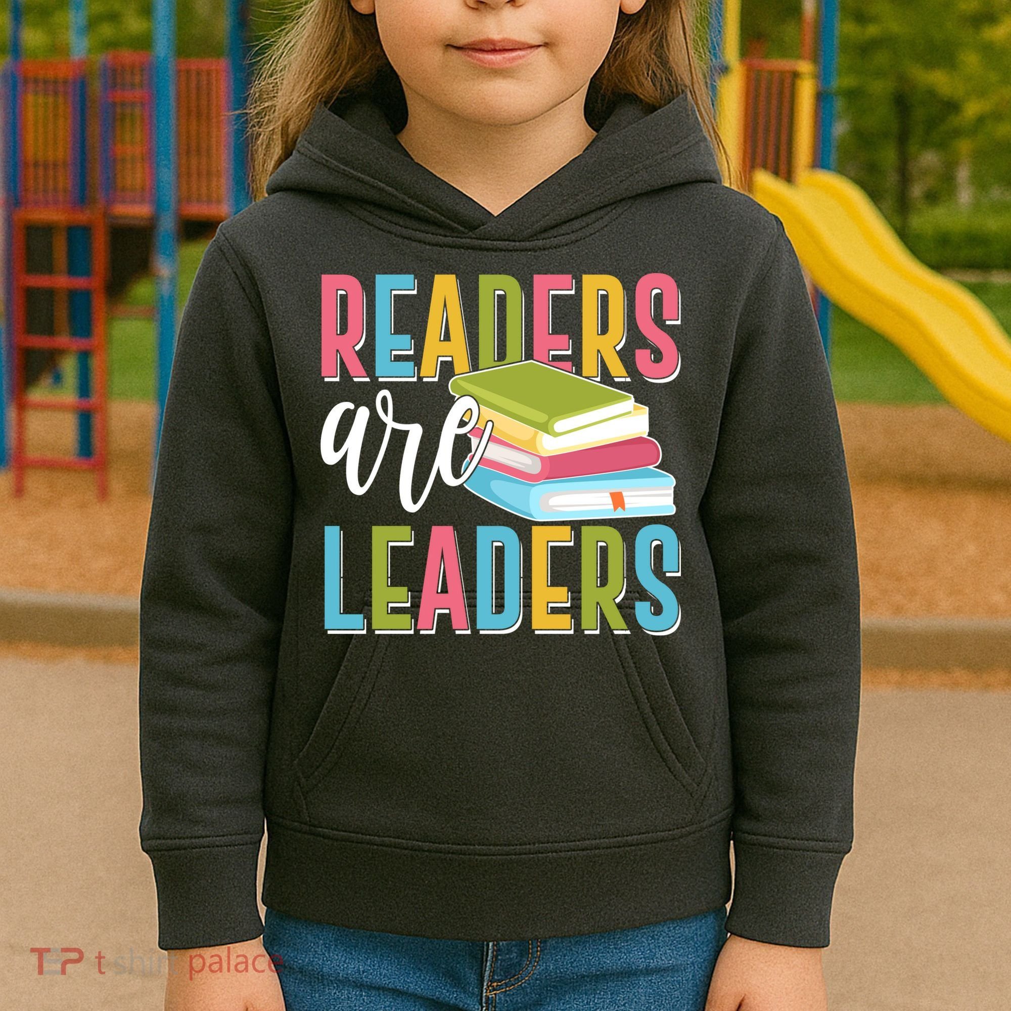 Readers Are Leaders Book Lover Kids Hoodie