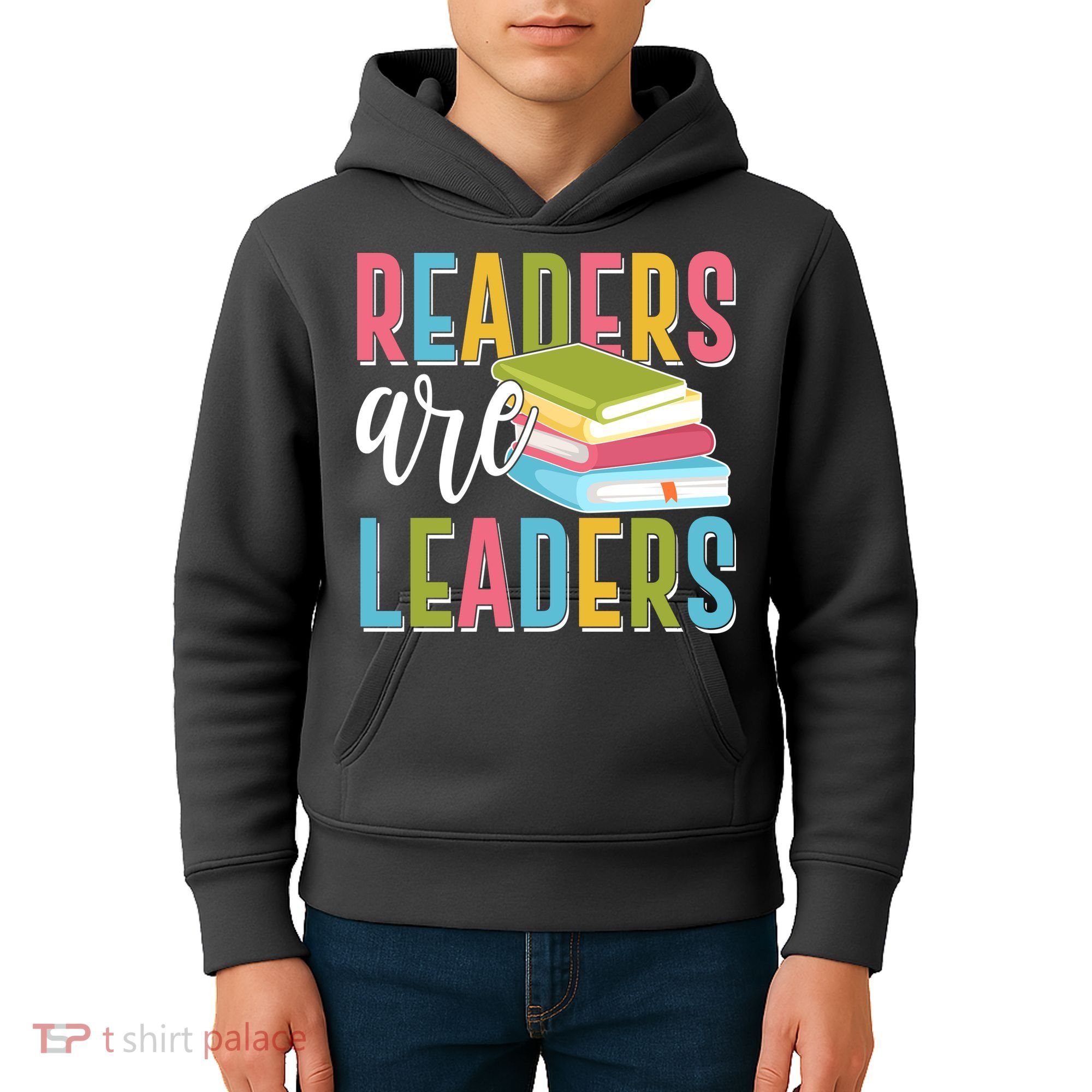 Readers Are Leaders Book Lover Kids Hoodie