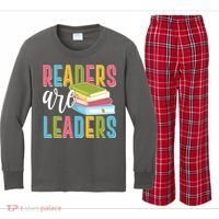 Readers Are Leaders Book Lover Kids Long Sleeve Plaid Pajama Set thumb 0