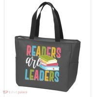 Readers Are Leaders Book Lover Tote Bag thumb 3